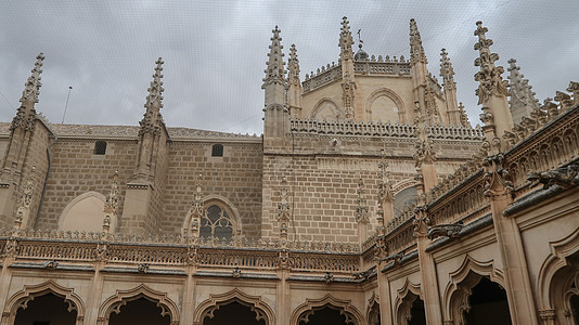 西班牙托莱多圣胡安德洛斯雷耶斯修道院旅行建筑学窗户教会大教堂建筑历史城堡尖塔景点图片