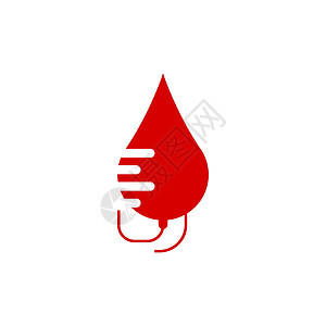 血液标志图标设计矢量它制作图案输血生活援助捐赠者红色网络插图白色标识实验室图片