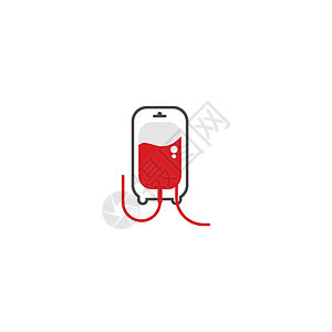 血液标志图标设计矢量它制作图案生活白色液体健康捐赠者医疗实验室输血插图标识图片