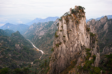 中国安徽黄山 黄山的西信从始至终峰峰落于中国黄山图片