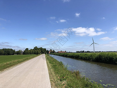 荷兰弗里斯兰群岛地貌农场天空自行车小路图片