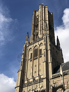 阿纳姆圣尤塞比乌斯教堂钟楼乌斯尖顶城市地标尖塔天空建筑教会建筑学图片