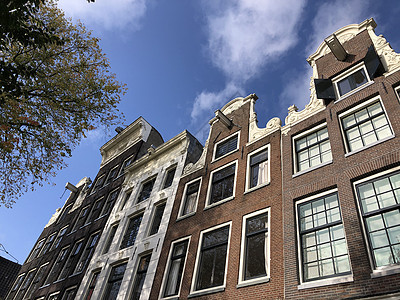 位于荷兰阿姆斯特丹的建筑背景图片