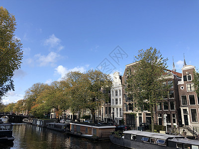 阿姆斯特丹运河窗户建筑学特丹船屋建筑住房装饰风格运河图片