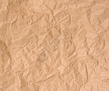 皱巴巴的棕色包装牛皮纸空白纸文档皱纹工艺回收手稿损害材料褐色折痕床单图片