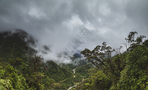 秘鲁的云林 全景观风暴荒野全景热带摄影公园热带雨林多样性场景情调图片