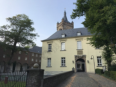 施瓦宁堡城堡公爵建筑学街道背景图片