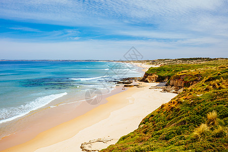 澳大利亚的海滩悬崖娱乐支撑旅行冲浪全景假期戏剧性旅游图片