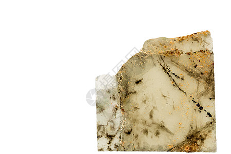 白色背景的剪切中生物土石床单石头水晶宏观工作室矿物地球图片
