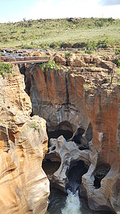 Bourke在南非的幸运水坑天空峡谷绿色运气奇观悬崖图片
