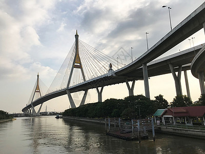 Bhumibol桥建筑学交通城市图片