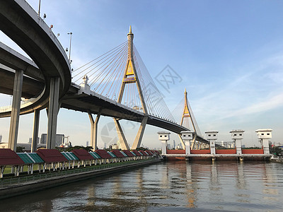 Bhumibol桥交通建筑学公园城市图片