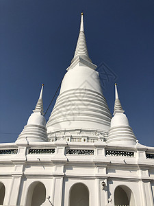 佛寺宗教佛塔城市白色尖塔寺庙地标背景图片