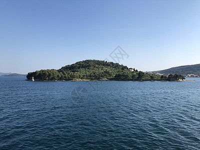 经由岛假期海岸海洋天空旅游风景山脉全景旅行图片