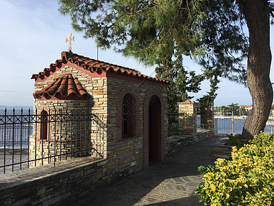 教堂入口处建筑学教会海岸建筑城市石头旅游天空地标旅行图片