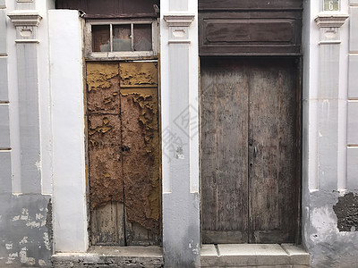 Arucas街头旧门背景图片