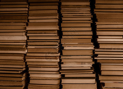 四堆旧书 复古背景档案古玩书店小说科学教科书俱乐部家庭作业图书馆数据图片