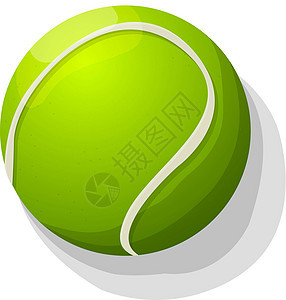 没有更多的网球运动圆形阴影绿色插图白色圆圈闲暇休闲曲线图片