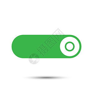 按钮被包围在白色背景中的绿色和白色圆圈中网站活力控制板互联网插图网络圆形标识电子下载图片