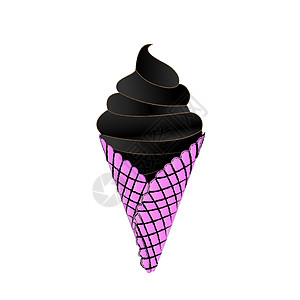 蛋卷冰淇淋香草锥体配料巧克力晶圆小吃甜点胡扯圣代产品图片
