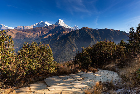Poon山是Gorepani村著名的景点 在尼泊尔Annapurna山脉上看到美丽的日出 校对 Soup-hill图片