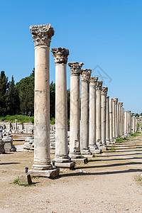 Ephesus土耳其古老的废墟 Ephessus 包含着东部最大的古罗马废墟图书馆火鸡大理石考古学假期历史地标建筑学吸引力游客图片