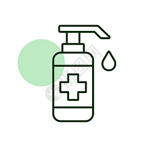 用消毒液肥皂 ico 洗手消毒剂卫生消毒药品插图细菌防腐剂医疗泡沫图片