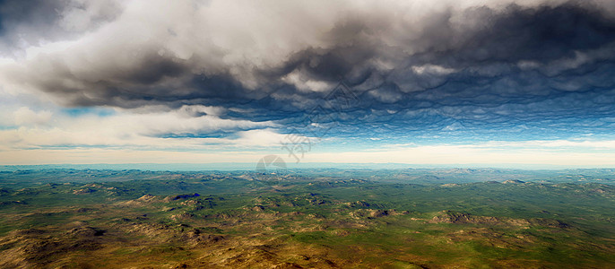风景区全景云3环境天空场地蓝色场景风景山脉太阳绿色插图图片
