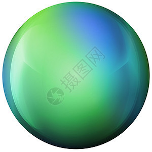 玻璃色球或珍贵珍珠 光滑现实的球 3D抽象矢量插图在白色背景上突出显示 大金属泡沫和阴影魔法艺术镜子眼镜圆圈彩虹原子反思地球按钮图片