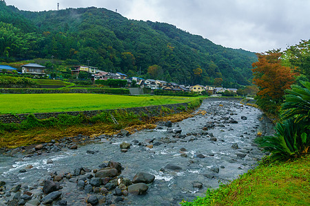 在Shuzenji的田地和农村场地观光建筑学旅行地标文化温泉旅游历史性图片