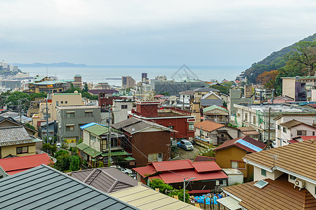 Atami 日落视图海岸海景半岛风景地标旅游观光城市海洋沿海图片