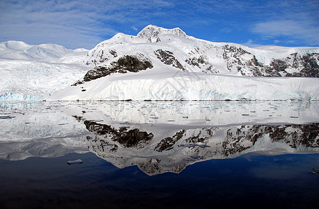 带冰山的南极景观全球冰川海洋环境白色蓝色荒野气候图片