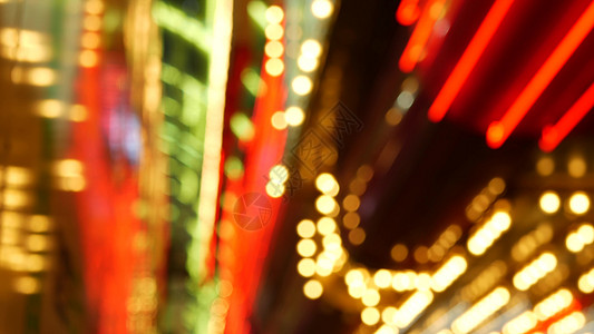 位于美国拉斯维加斯的模糊的复古赌场装饰展露式摘要结束 Freemont街上闪烁着发光的古董时装灯泡 在弗朗蒙特街速度运气彩虹夜生图片