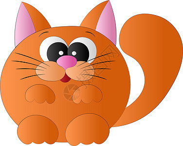 可爱的卡通橙色快乐猫与威士忌包装哺乳动物眼睛橙子猫咪艺术装饰卡片盒子孩子们图片