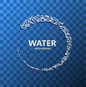 矢量现代创造性水背景宏观温泉液体海浪墙纸气泡蓝色波纹流动运动图片