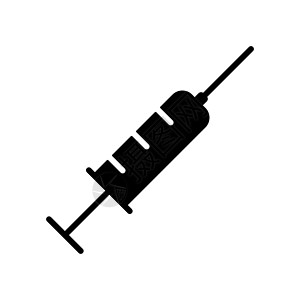 注射器矢量字形图标 医疗信号插图临床剂量按钮工具医院免疫治疗护士健康图片