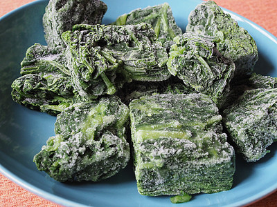 冷冻菠菜蔬菜食品盘子绿色营养食物饮食美食背景图片