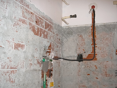 洗手间翻新工程工作建筑管道植物装修建造地面工地浴室作品图片