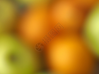 抽象的橙色和绿色模糊背景空白墙纸背景图片