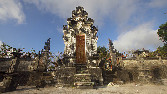 在努沙佩尼达岛上的印度教寺庙地标文化宗教建筑学历史旅行石头图片