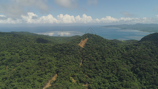 帕劳岛的海岸 菲律宾热带山脉石头海滩悬崖支撑风景天空海浪旅行图片