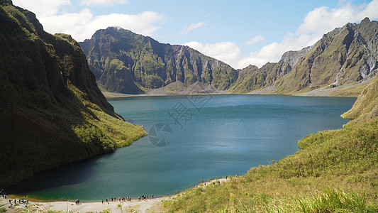 菲律宾皮纳图博湖 吕宋陨石场景森林旅行礼士天空风景地区顶峰爬坡图片