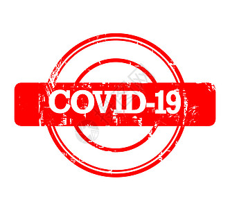 COVID-19印章背景图片