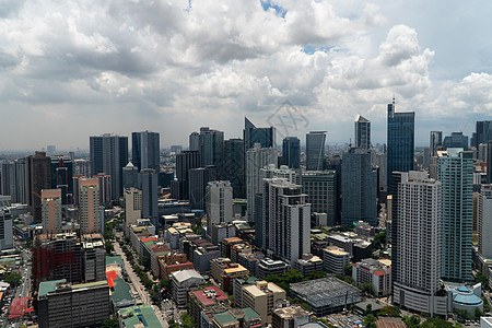 马尼拉 菲律宾首都的空中观察 菲律宾公寓全景场景商业街道房子办公楼大都会建筑学大都市图片