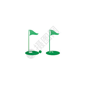 高尔夫标志图标模板创意设计它制作图案竞赛徽章吉祥物游戏绿色数字冠军俱乐部比赛高尔夫球图片