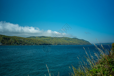 Baikal湖的自然背景图图片