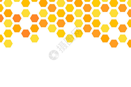 与蜂窝形状的金色背景 矢量图 具有闪光效果的图案 邀请函 海报 卡片 横幅 公告等的模板纹理 涂鸦风格网格金子蜂蜜六边形魔法纺织图片