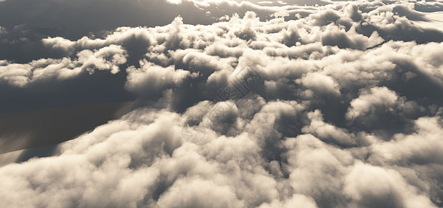 飞在云层之上 抽象 3d rende阳光云景晴天旅行天线航班空气质量地平线天堂图片