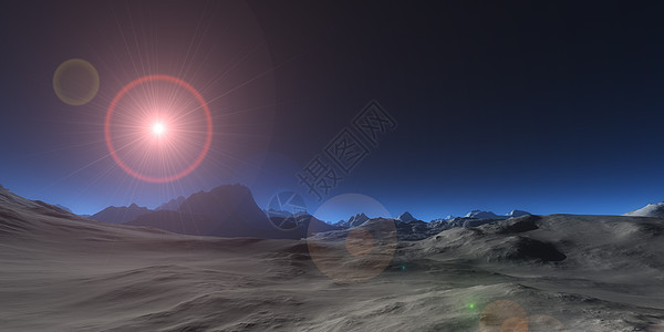 山高原抽象景观全景插图灰尘外星人旅游丘陵天气勘探蓝色火星地形图片