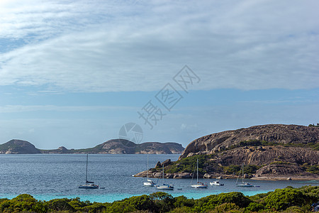 俯视澳大利亚埃斯佩兰斯角的幸运湾(Lucky Bay)图片